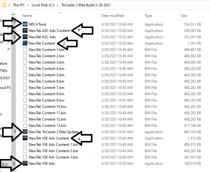 Installing TC2 Software Updates